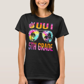 Peace Out 5th Grade Tie Dye Graduation Last Day Of T-Shirt