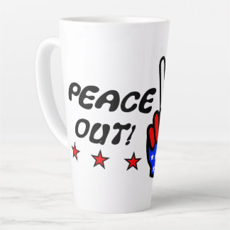 Peace Out America! Latte Mug