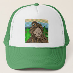 Peace Out Bigfoot Sasquatch   Trucker Hat