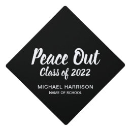 Peace Out Class of 2022 Graduation Graduation Cap Topper