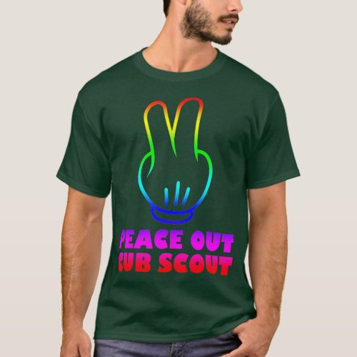 Peace Out Cub Scout  T_Shirt