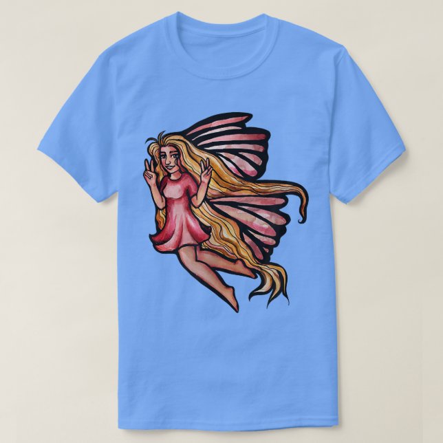 Peace Out Fairy Peaceful  T-Shirt (Design Front)