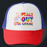 Peace Out Fifth Grade Tie Dye Last Day 5th Grade  Trucker Hat<br><div class="desc">Peace Out Fifth Grade Tie Dye Last Day 5th Grade</div>
