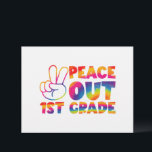 Peace Out First Grade Tie Dye Last Day 1st Grade  Letterhead<br><div class="desc">Peace Out First Grade Tie Dye Last Day 1st Grade</div>