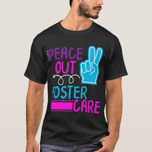 Peace Out Foster Care Shirt Kids Tshirt Modern T_Shirt