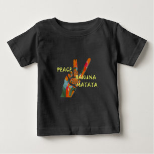 Peace Out: Hakuna Matata Vibes Sign Baby T-Shirt