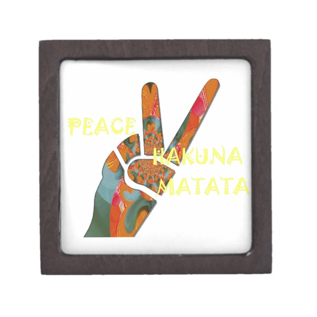 Peace Out: Hakuna Matata Vibes Sign Gift Box (Front)