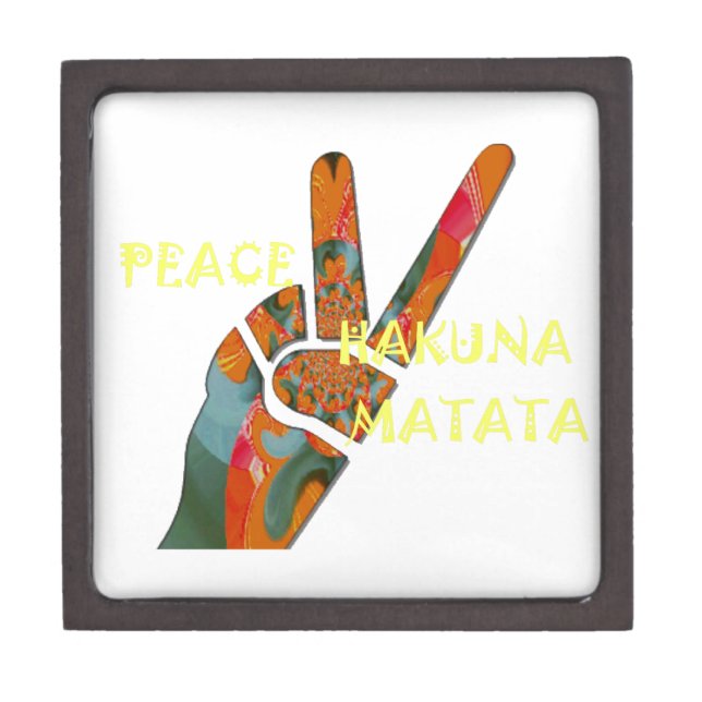 Peace Out: Hakuna Matata Vibes Sign Gift Box (Front)