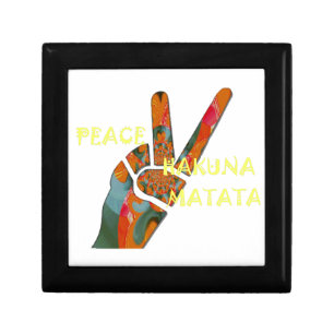 Peace Out: Hakuna Matata Vibes Sign Gift Box