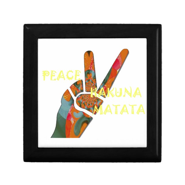 Peace Out: Hakuna Matata Vibes Sign Gift Box (Front)