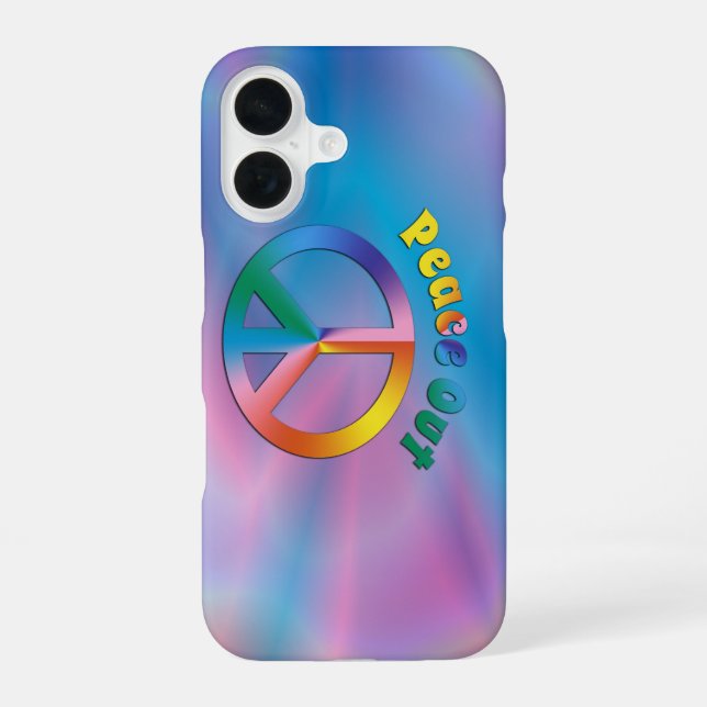 Peace Out! Iphone Case (Back)