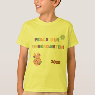 Peace Out Kindergarten Graduation Shirt – 2025