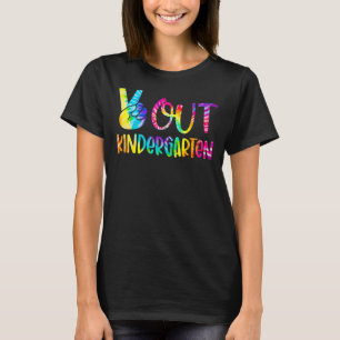 Peace Out Kindergarten Happy Last Day Of School Ti T-Shirt
