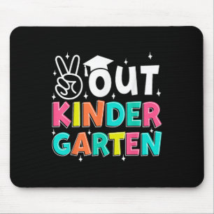 Peace Out Kindergarten Last Day Of School Kinder S Mouse Pad