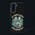 Peace Out Middle Hello High School School Tie Dye  Samsung Galaxy S21 Case<br><div class="desc">Peace Out Middle Hello High School Tie Dye Back to School</div>