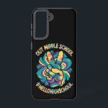 Peace Out Middle Hello High School School Tie Dye  Samsung Galaxy S21 Case<br><div class="desc">Peace Out Middle Hello High School Tie Dye Back to School</div>