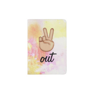 PEACE OUT passport holder