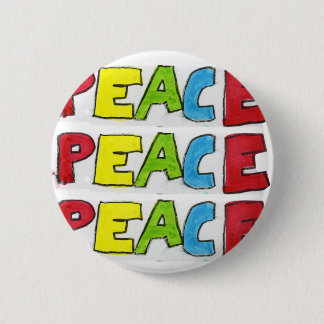 Peace Out Pinback Button