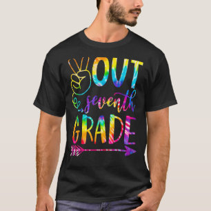 Peace Out Seventh 7th Grade Happy Last Day Of Scho T-Shirt