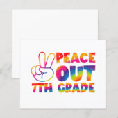 Peace Out Seventh Grade Tie Dye Last Day 7th Grade (Front/Back)