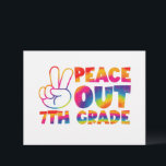 Peace Out Seventh Grade Tie Dye Last Day 7th Grade Letterhead<br><div class="desc">Peace Out Seventh Grade Tie Dye Last Day 7th Grade</div>