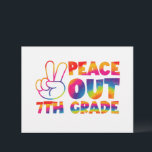 Peace Out Seventh Grade Tie Dye Last Day 7th Grade Letterhead<br><div class="desc">Peace Out Seventh Grade Tie Dye Last Day 7th Grade</div>