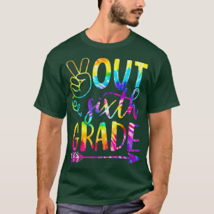 Peace Out Sixth 6th Grade Happy Last Day Of School T-Shirt
