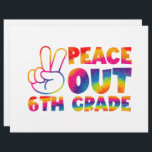Peace Out Sixth Grade Tie Dye Last Day 6th Grade  Letterhead<br><div class="desc">Peace Out Sixth Grade Tie Dye Last Day 6th Grade</div>