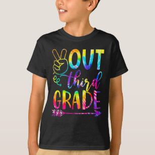 Peace Out Third 3rd Grade Happy Last Day Of School T-Shirt