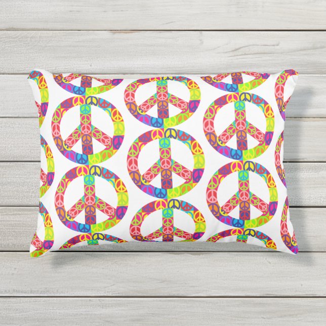 Peace Outdoor Pillow (Front)