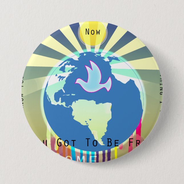 Peace Over The World Sony ATV Lyrics Button (Front)