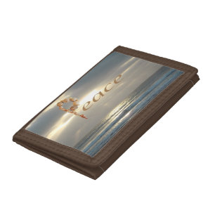 Peace Pacific Ocean Photo Horizon Landscape Tri-fold Wallet