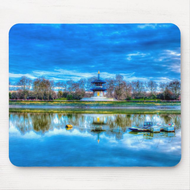 Peace Pagoda Mouse Pad (Front)