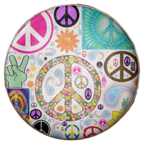 Peace  Paisley Collage Chocolate Covered Oreo