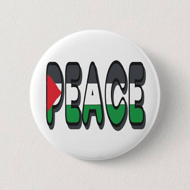 Peace Palestine Button (Front)