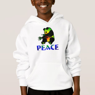 Peace Panda Bear Hoodie