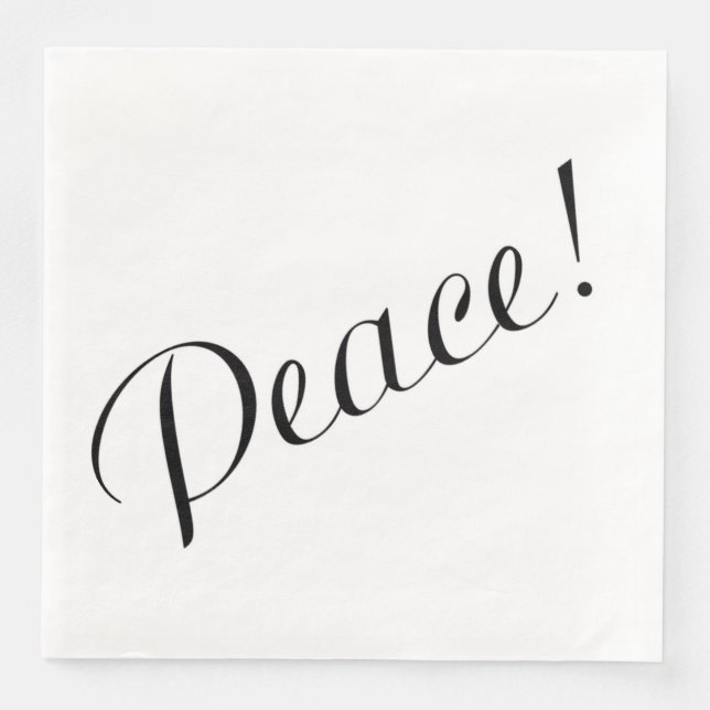 PEACE PAPER DINNER NAPKINS (Front)