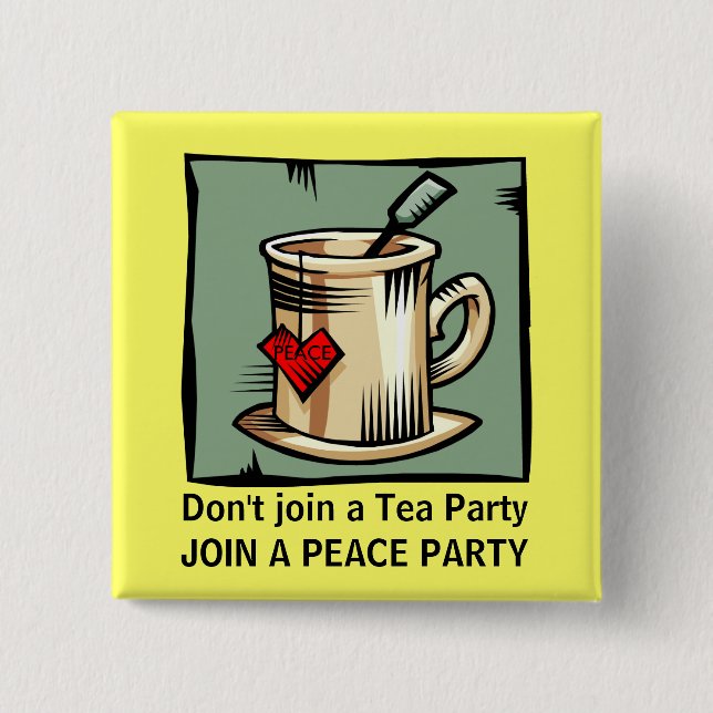 PEACE PARTY MOVEMENT PINBACK BUTTON (Front)