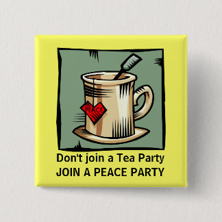 PEACE PARTY MOVEMENT PINBACK BUTTON