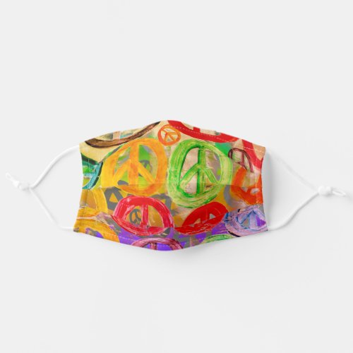 Peace Pattern Adult Cloth Face Mask