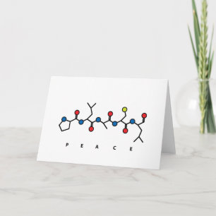 PEACE peptide Holiday Card
