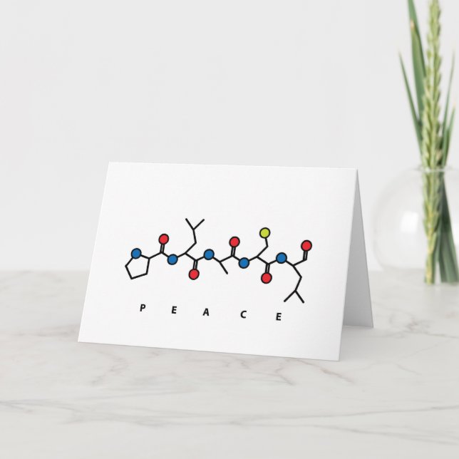 PEACE peptide Holiday Card (Front)
