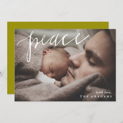 Peace Photo Holiday Card