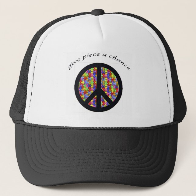peace_piece trucker hat (Front)