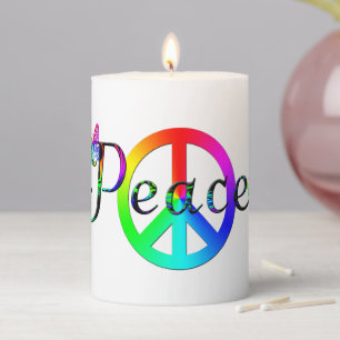 Peace Pillar Candle