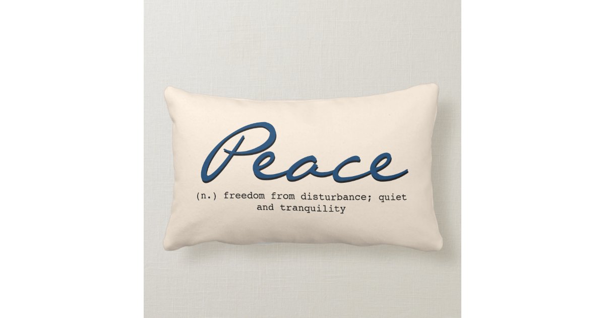 Peace Pillow | Zazzle.com