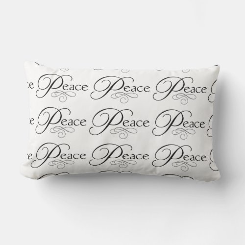 PEACE PILLOW GIVE PEACE A CHANCENICE GIFT LUMBAR PILLOW