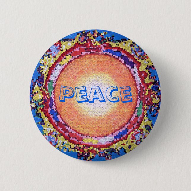 Peace Pinback Button (Front)