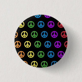 peace :] pinback button