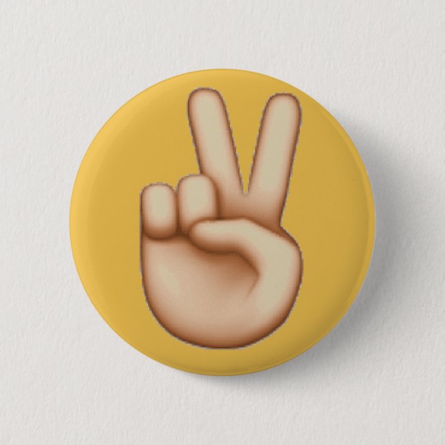 peace pinback button (Front)